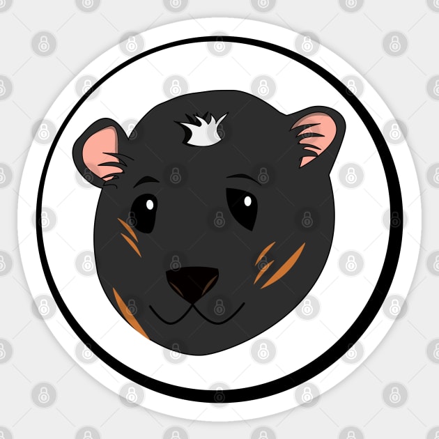 Guinea Pig - Spikey Sticker by Aurealis